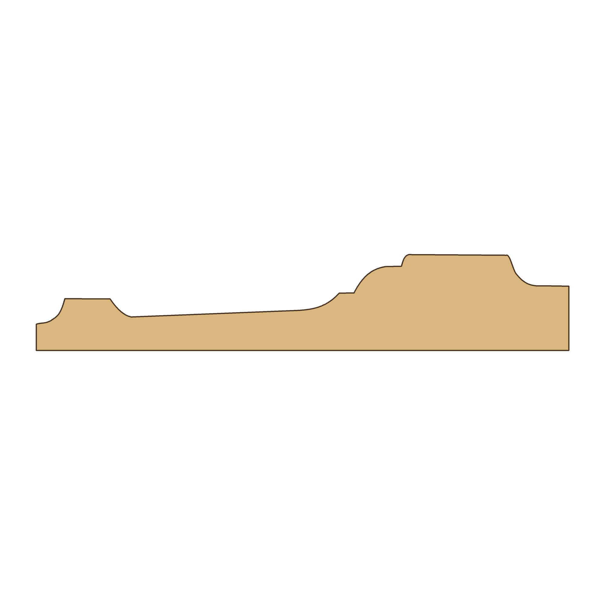 Lista 20 × 111 mm – T001 – poikkileikkaus