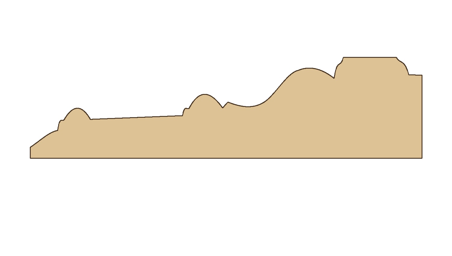 Lista 31 × 120 mm – T005 – poikkileikkaus