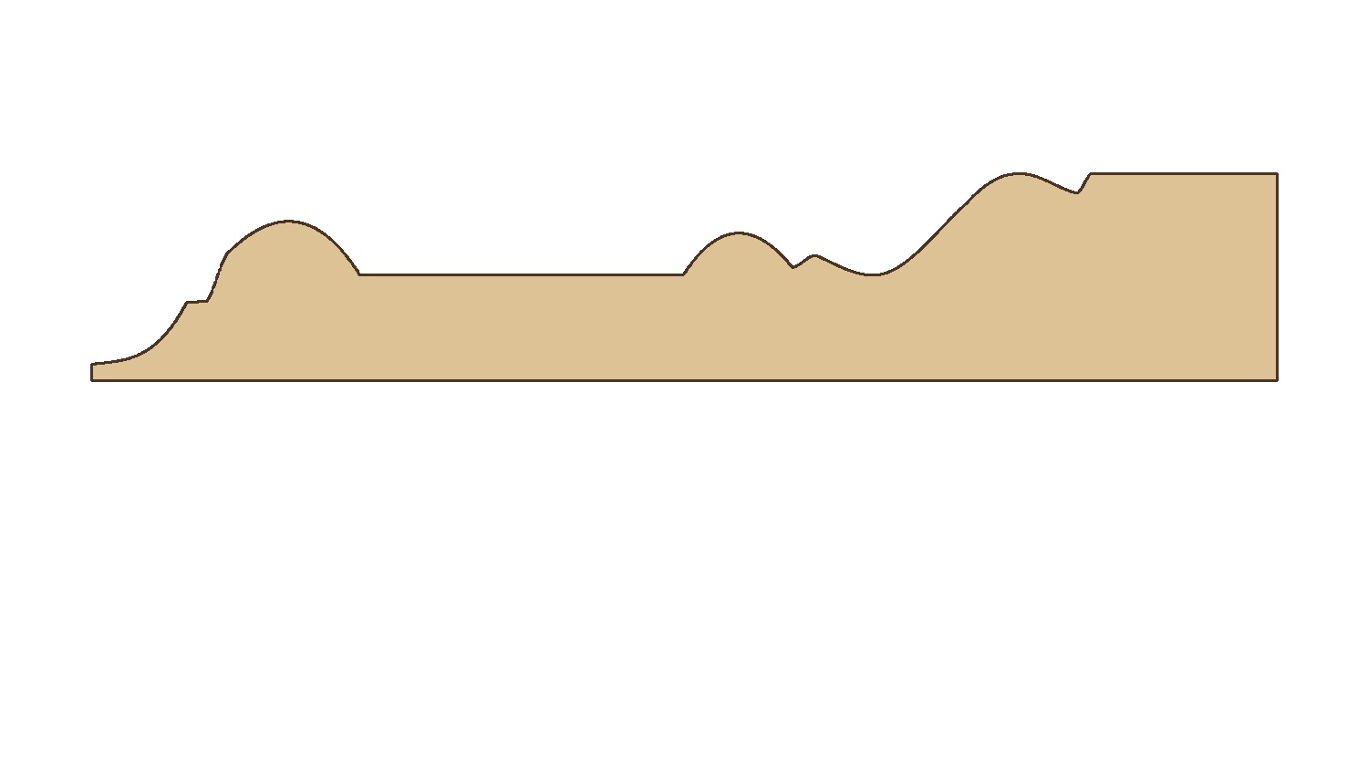 Lista 21 × 120 mm – T007 – poikkileikkaus