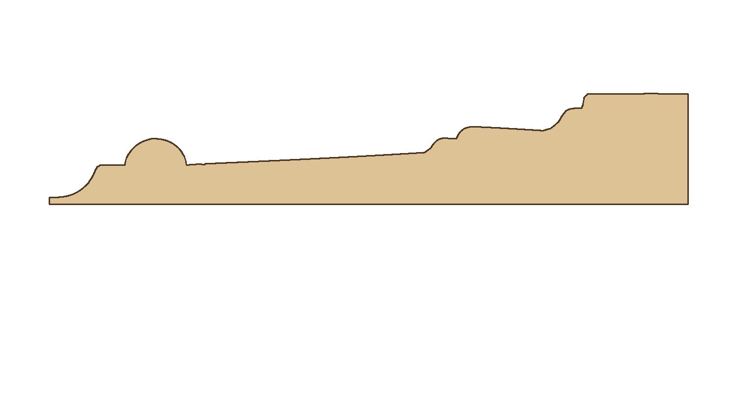 Lista 20 × 115 mm – T009 – poikkileikkaus